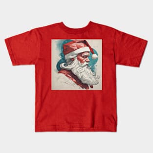 SANTA CLAUS illusrator design art Kids T-Shirt